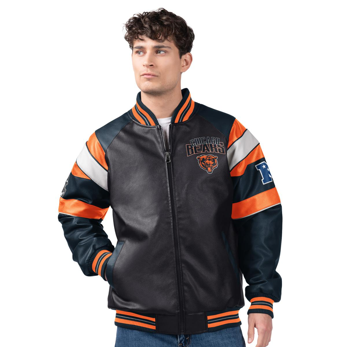 Officially Licensed NFL by Carl Banks Faux Leather Jacket